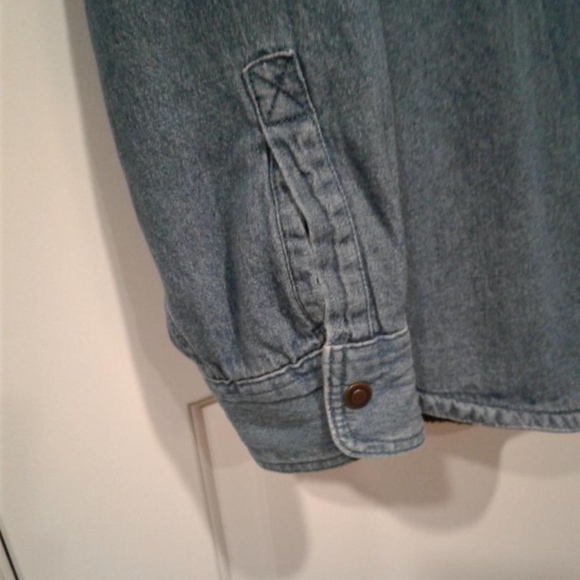 Mens denim lined shirt - Picture 3 of 7